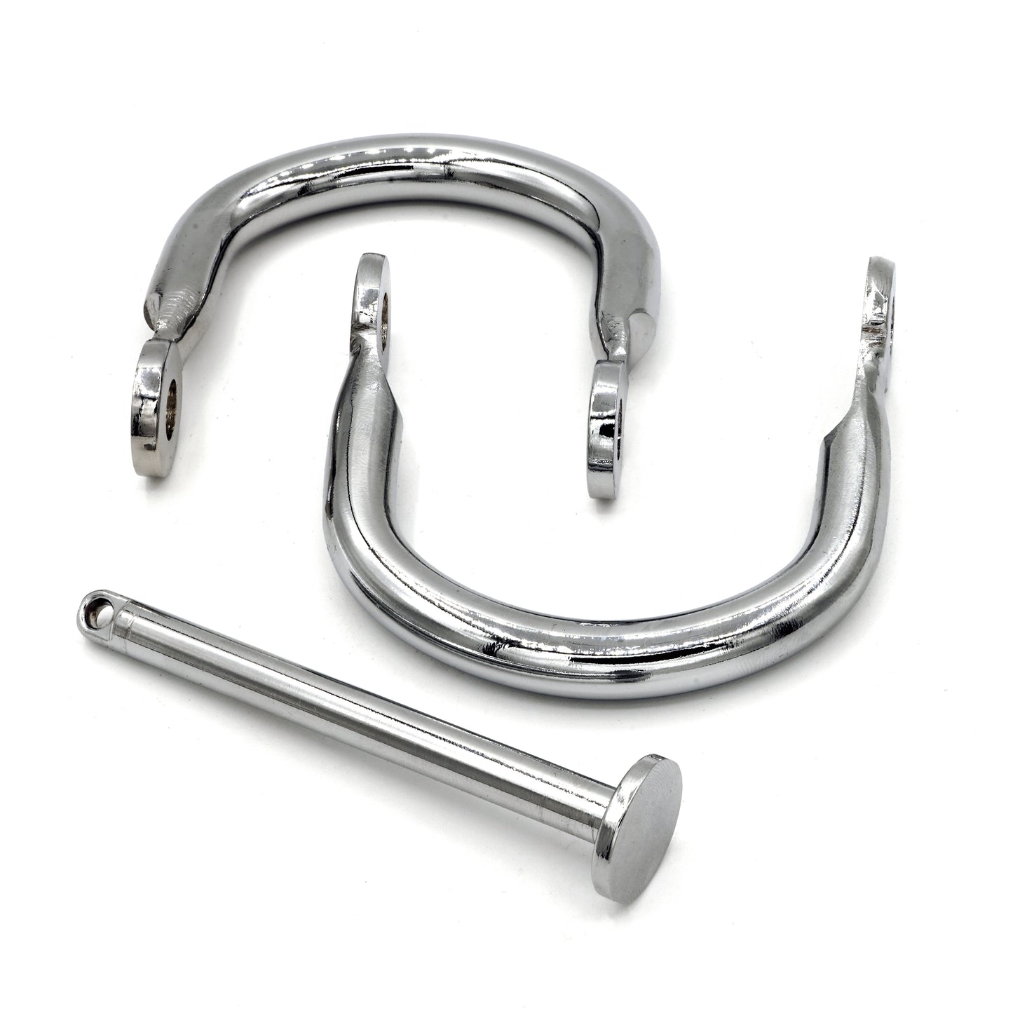 Tight foldable BDSM handcuffs with padlock