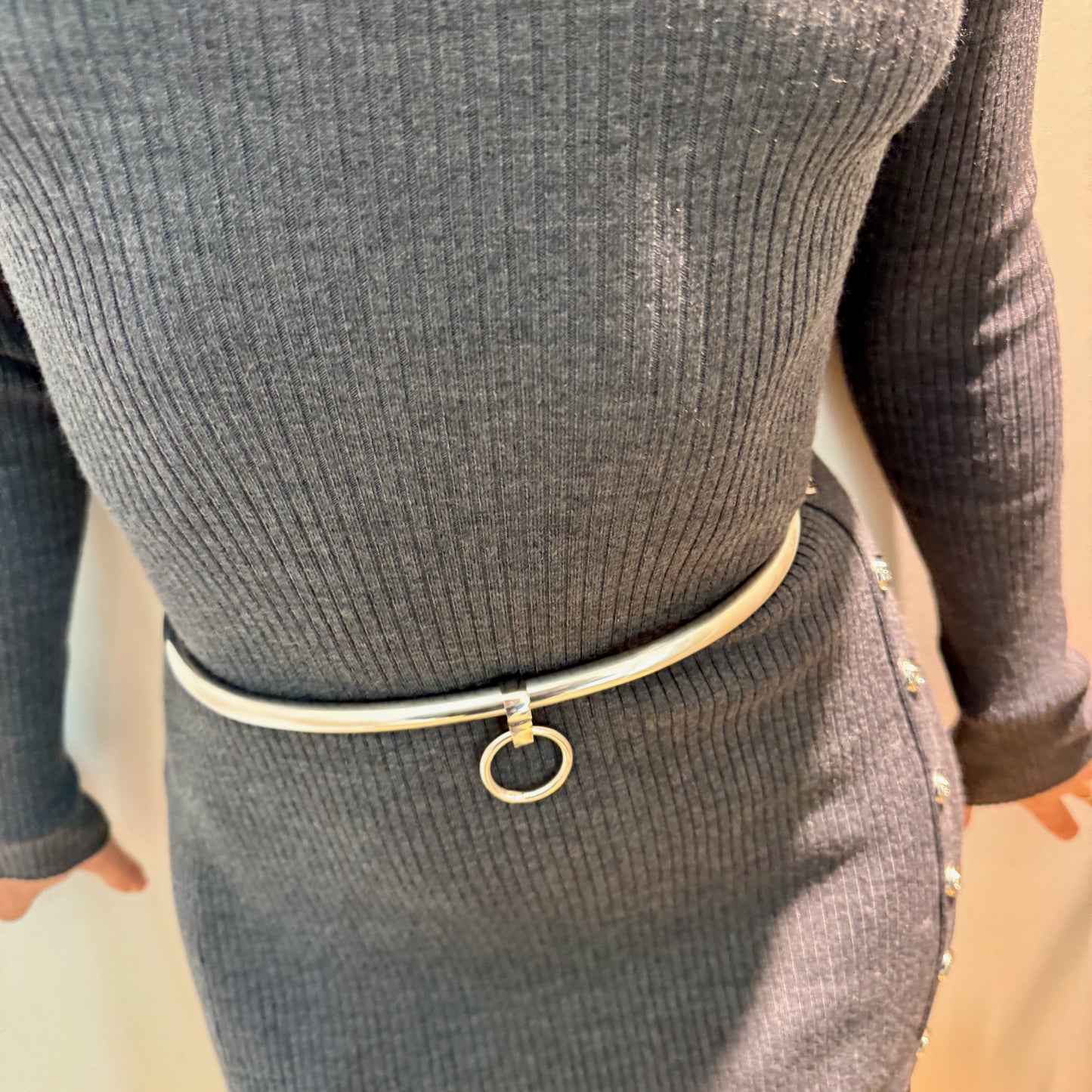 Stainless steel lockable belt, waist restraint, with O-ring