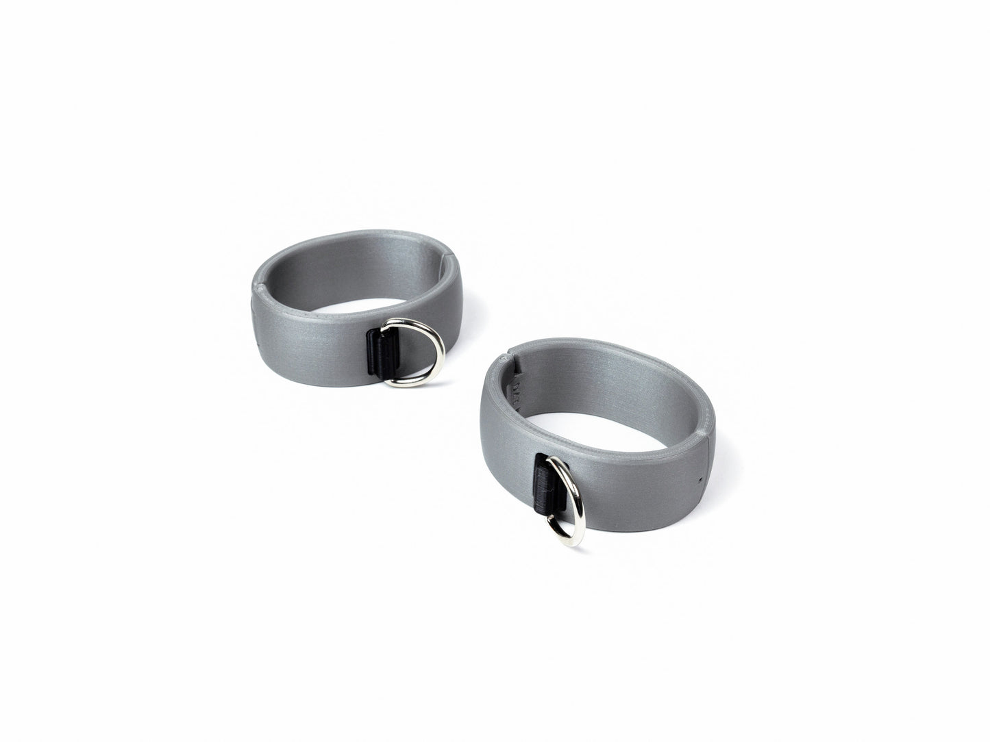 Quick-Shackles - custom made cuffs with D-ring and and snap lock