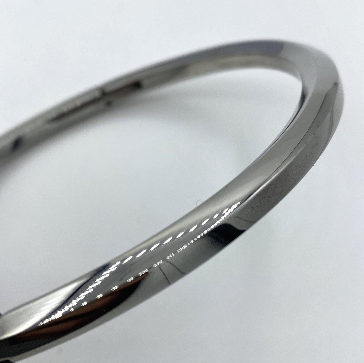Silver steel collar 37,5cm circumf.