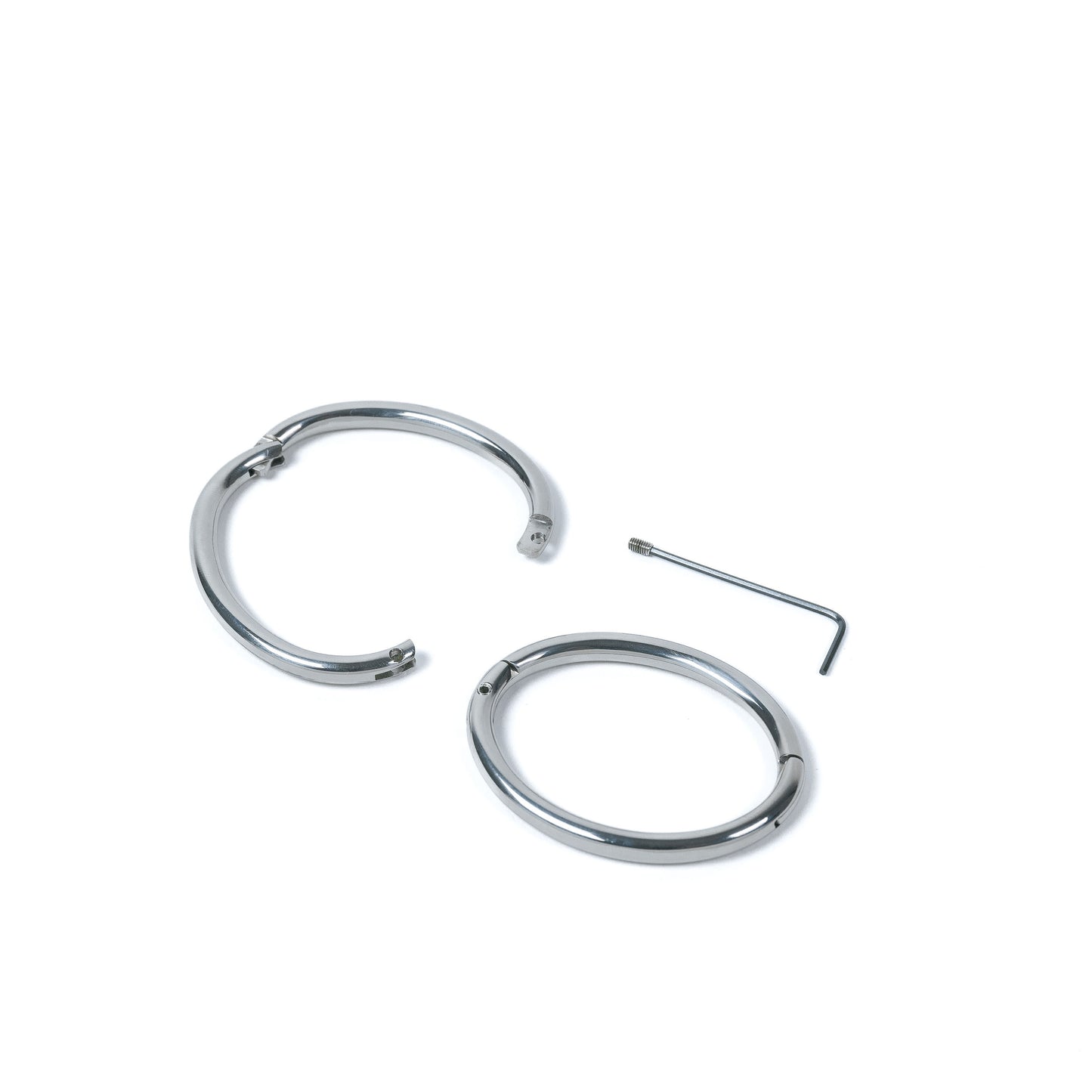 Thin locking jewelry bangles with key