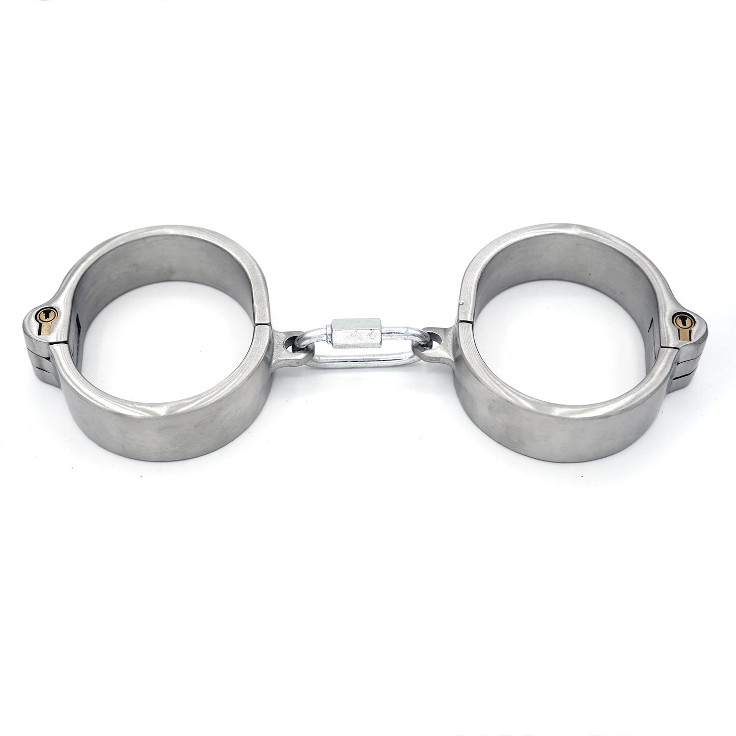 Solid stainless steel shackles with key lock and link