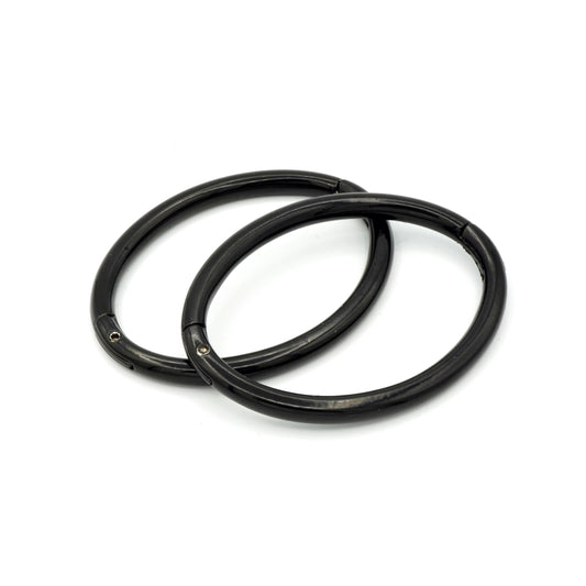 Thin locking jewelry bangles with key (Black)