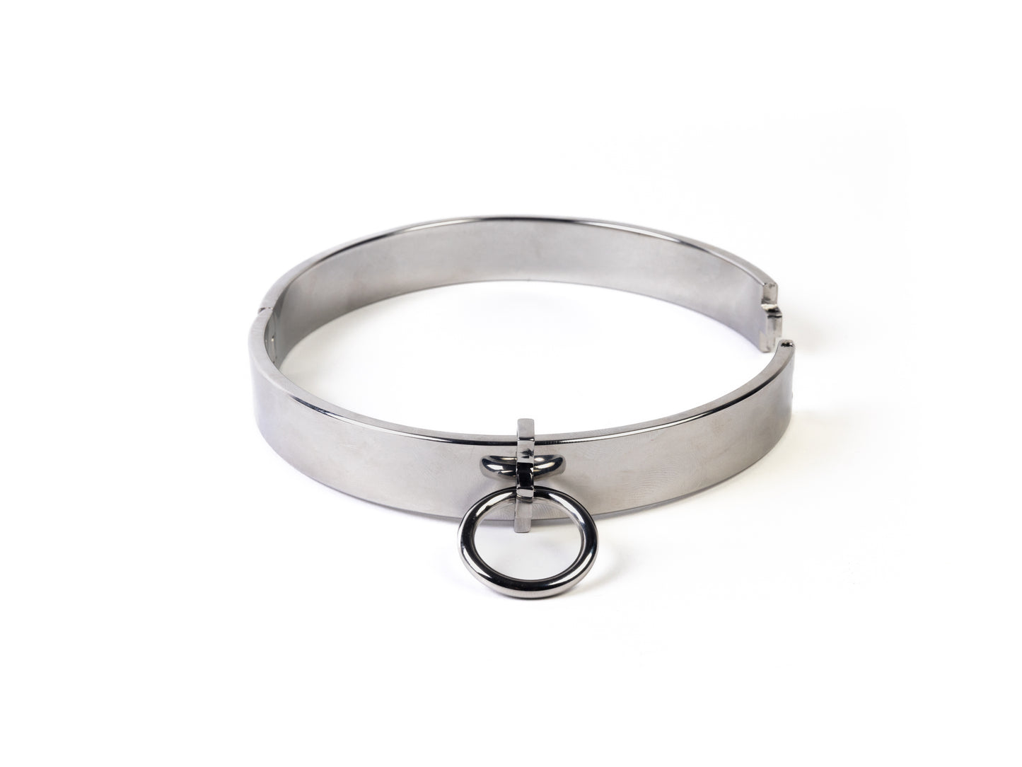 Stainless steel collar with removable ring