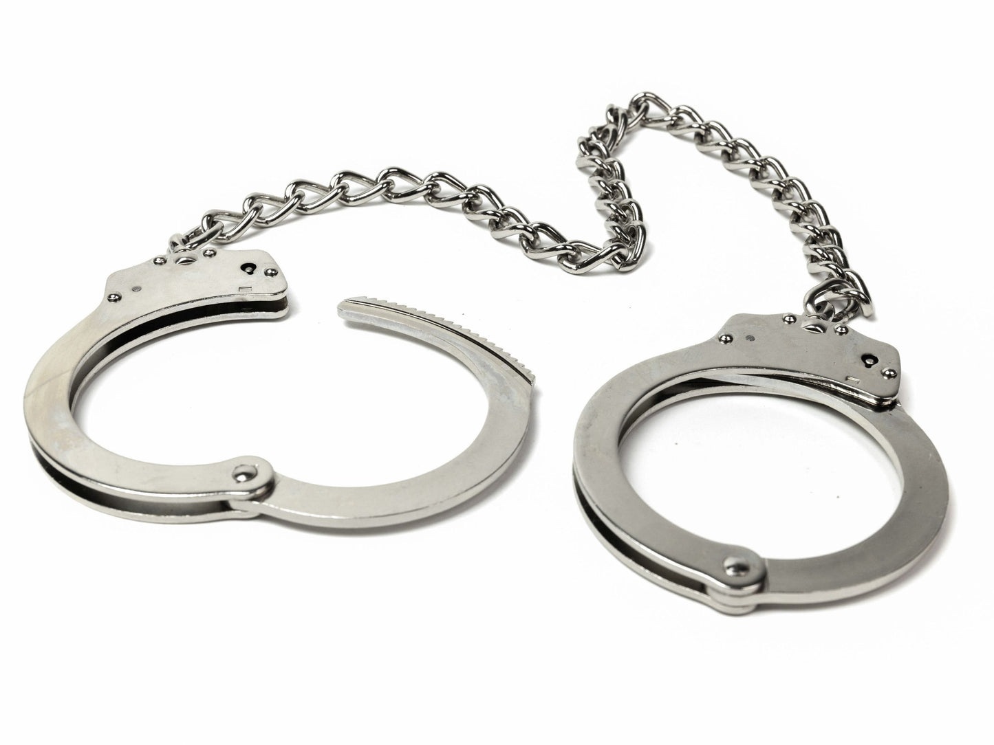 Police Steel Ankle Cuffs with Chain