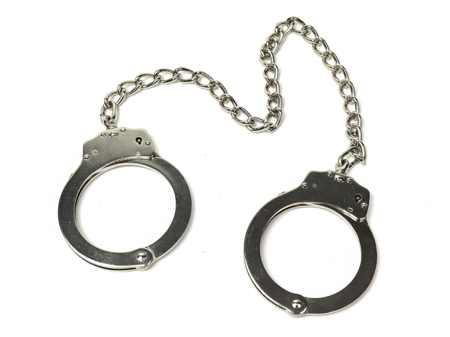 Police Steel Ankle Cuffs with Chain