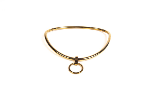 Lockable ergonomic choker 6mm with O-ring (Gold)