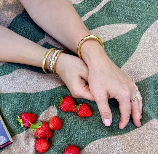Eternity Cuffs with Removable Rings 8 mm (Gold)