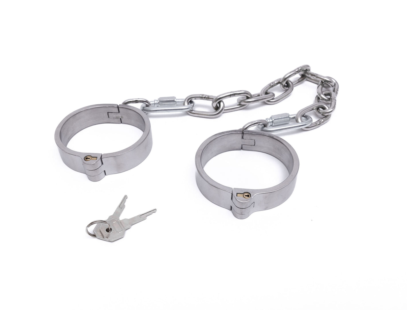 Stainless steel push-in lock cuffs and collar