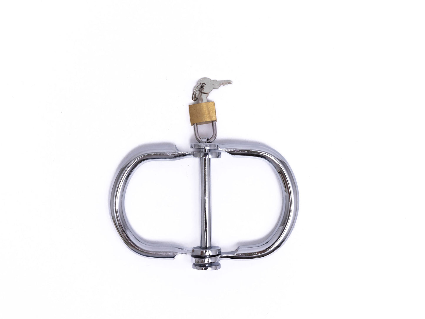 Tight foldable BDSM handcuffs with padlock