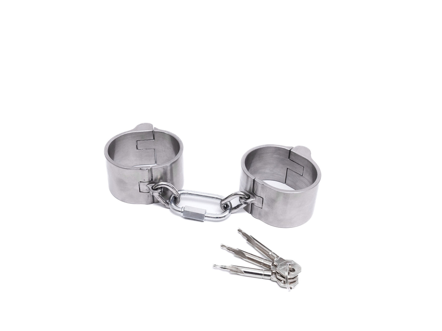 Heavy shackles with push-in lock