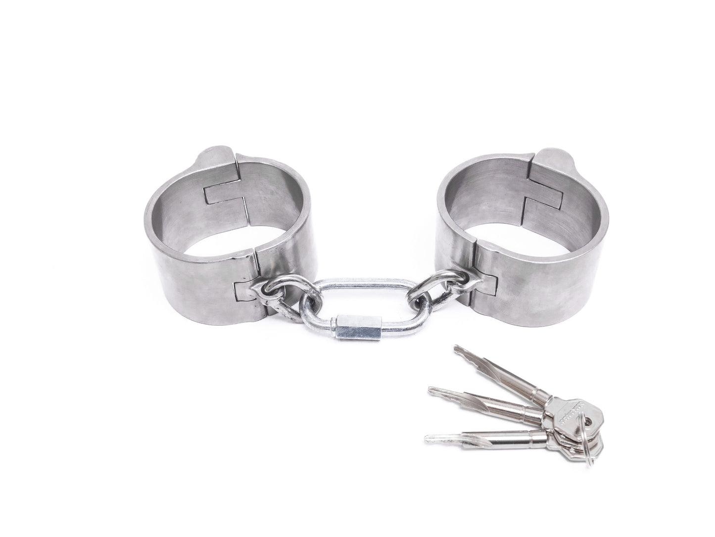 Heavy shackles with push-in lock