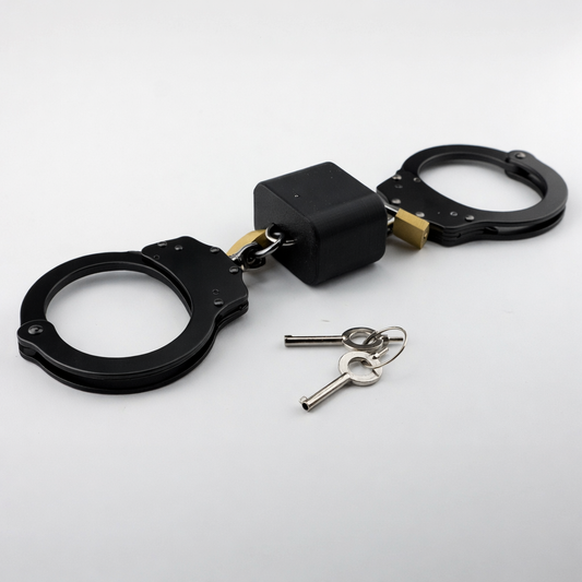 Selfbondage Starter kit - icelock + black handcuffs