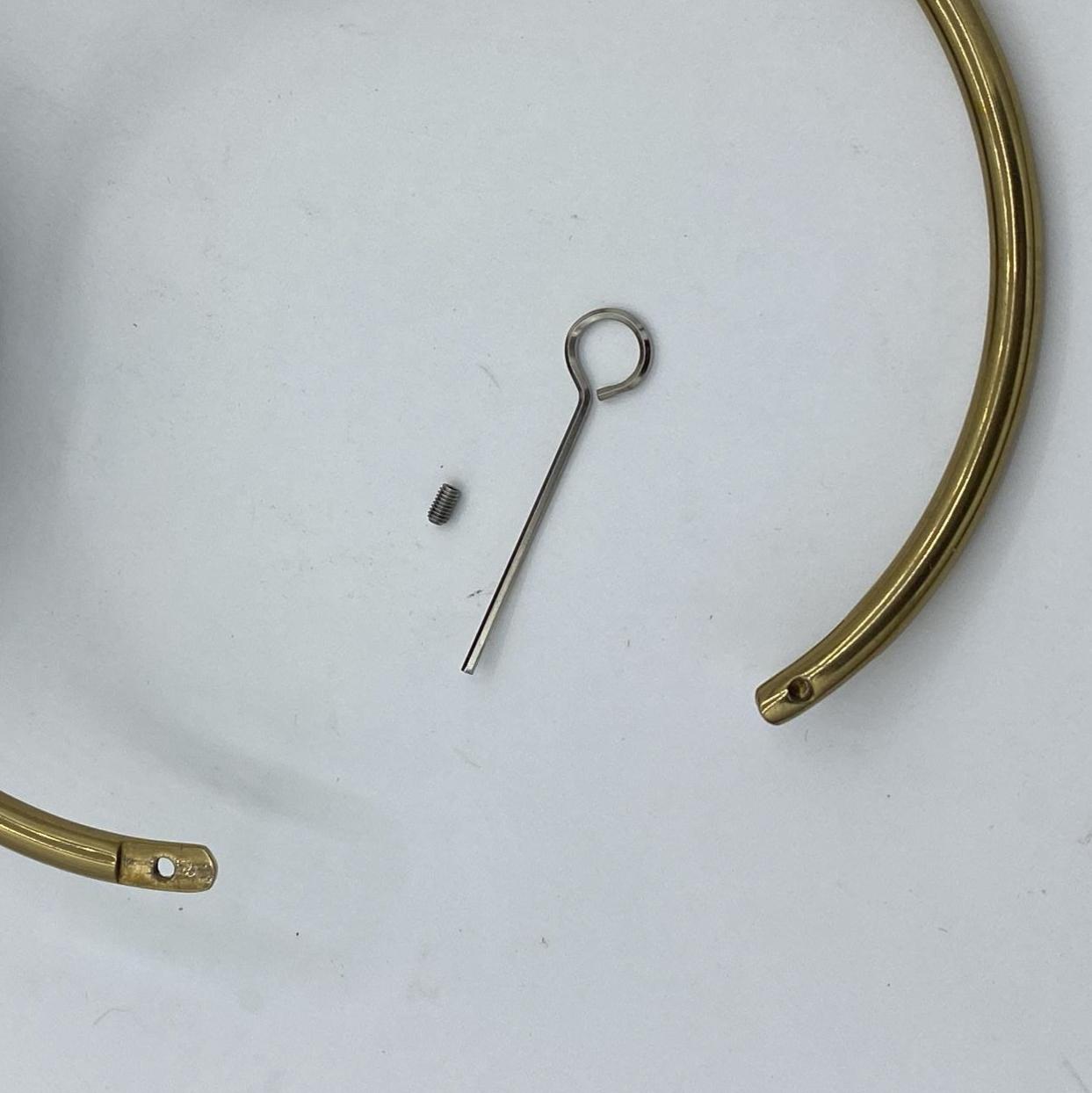 Gold steel collar Circumf.: 36cmm