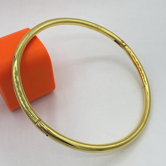 Gold steel collar 43cm circumf.
