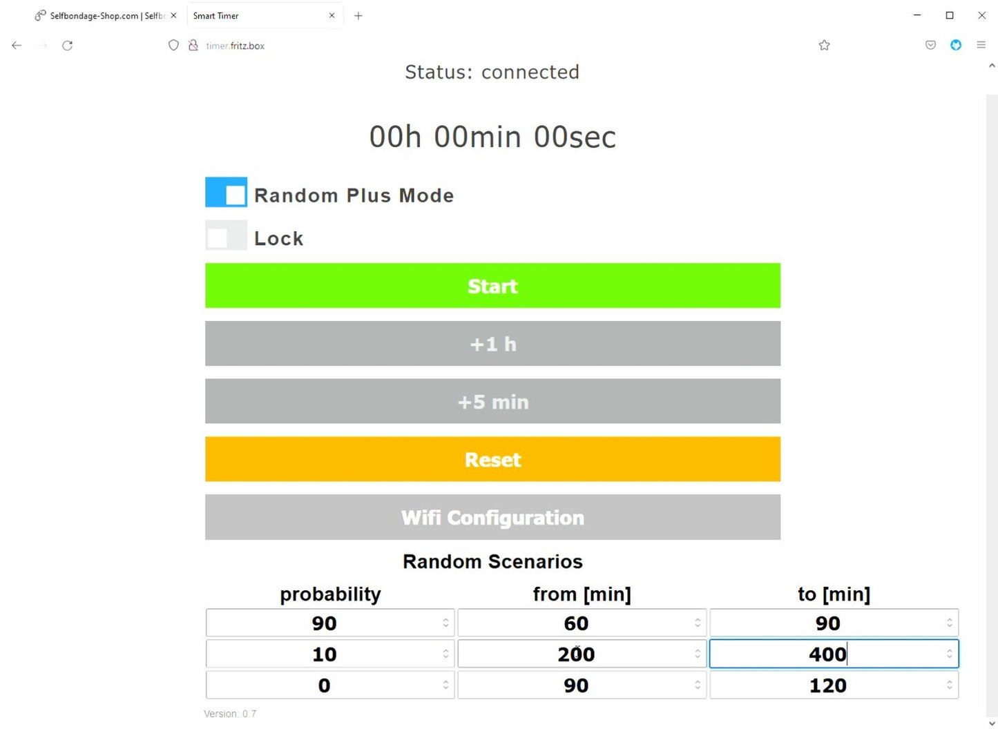 Random Plus software addon for Smart Timer