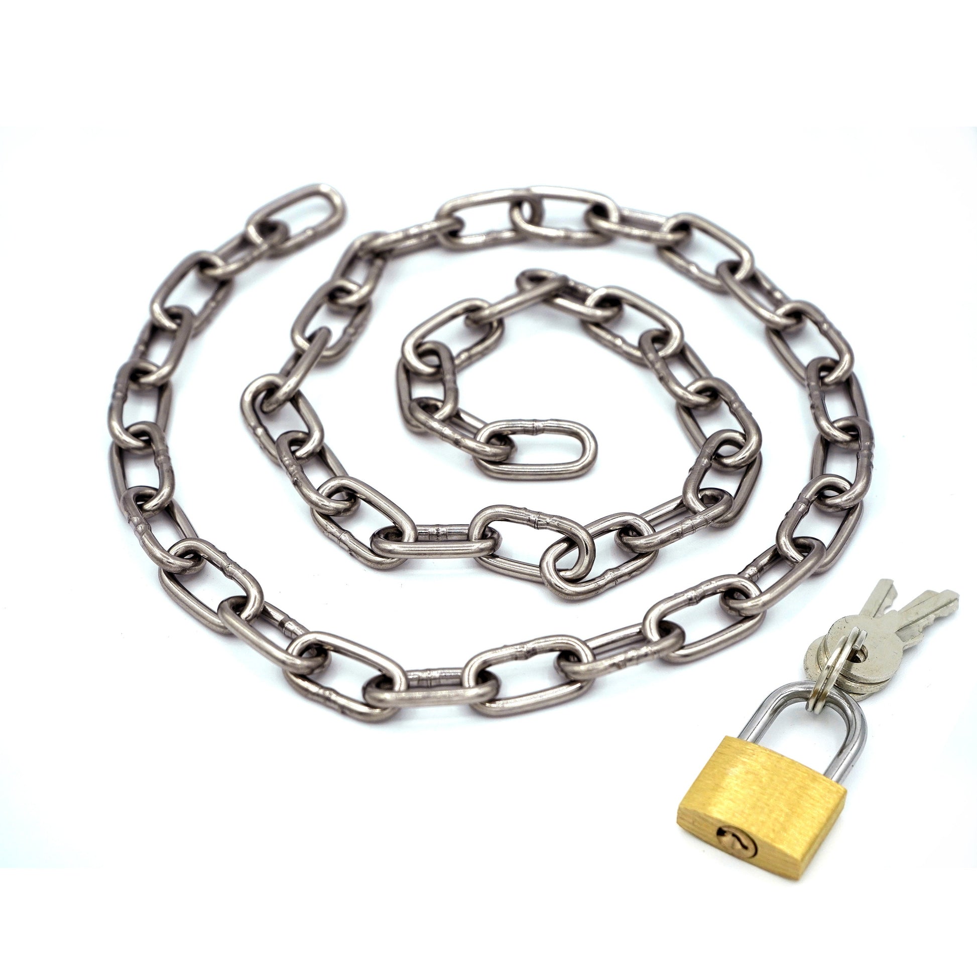 Custom BDSM Steel Chain and Padlock