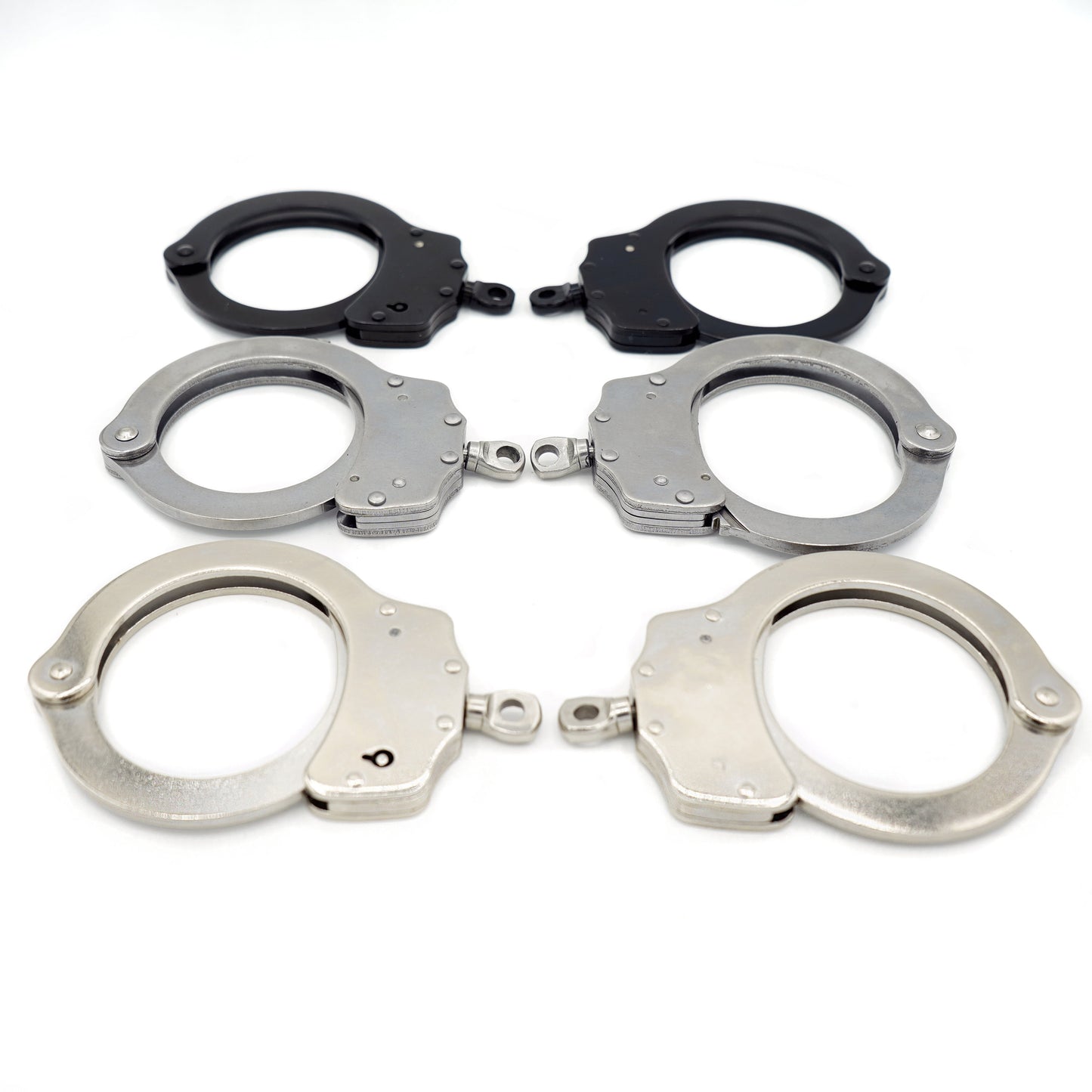 Stainless Steel Police Handcuffs Without Chain