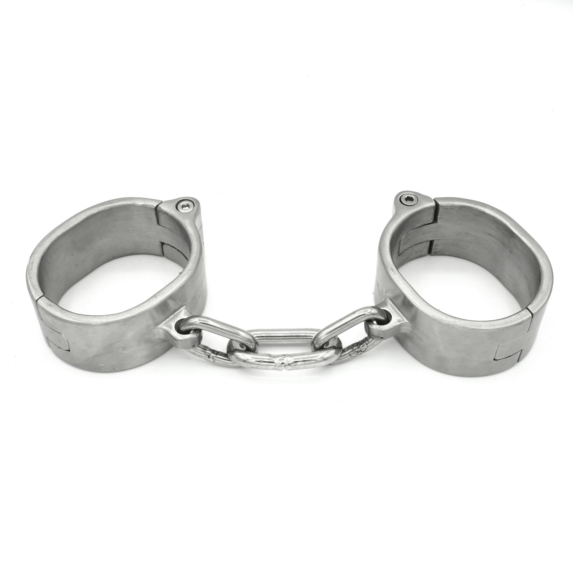Solid stainless steel shackles with key lock and chain